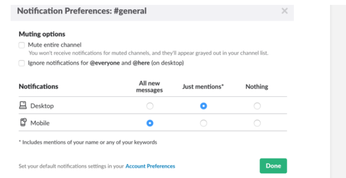 Notifications | Slack’s notification settings
