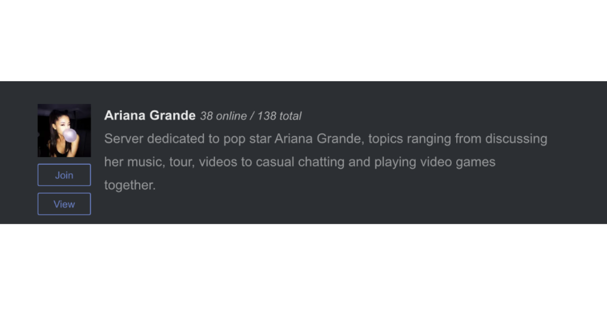 Discord — Is it only suitable for gamers | Discord server dedicated to Ariana Grande