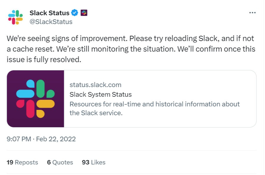 Slack problems 